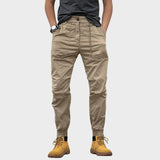 Marco - Pantalones cargo elásticos con múltiples bolsillos
