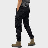 Marco - Pantalones cargo elásticos con múltiples bolsillos