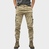 Marco - Pantalones cargo elásticos con múltiples bolsillos