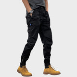 Marco - Pantalones cargo elásticos con múltiples bolsillos