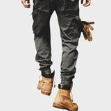 Marco - Pantalones cargo elásticos con múltiples bolsillos