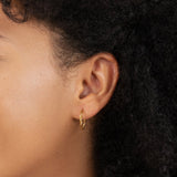 Pendientes de aro Maria Twisted Semi