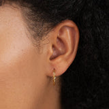 Pendientes de aro Maria Twisted Semi