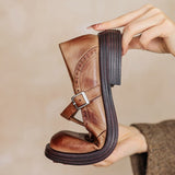 Vela - Zapatos Mary Jane Premium de Cuero