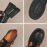 Vela - Zapatos Mary Jane Premium de Cuero