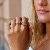 Anillo de Corazón de Oro