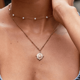Collar Monique con piedra vintage