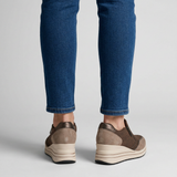 Morena - Zapatillas de mujer cómodas con tacón