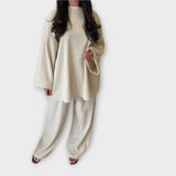 Ingrid - Conjunto Acanalado Plus Size