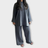 Ingrid - Conjunto Acanalado Plus Size
