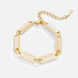 Pulsera de oro con ópalos baguette