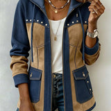 DELACROIX | Chaqueta con Capucha Bi-Materia Véronique