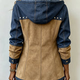 DELACROIX | Chaqueta con Capucha Bi-Materia Véronique