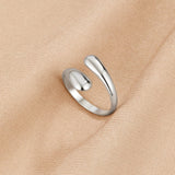 Anillo Raven de Plata Envolvente