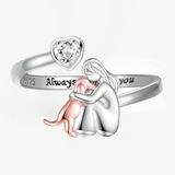 Abrazo de Cão - Anillo (Color Rosa)