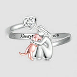 Anillo Abrazo de Perro - Rosa