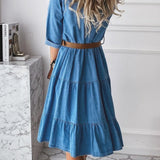 Bárbara - Vestido Casual de Denim con Estilo Elegante