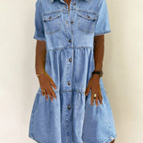 Sofia - Elegante Vestido Casual de Jeans