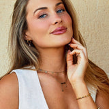 Collar Tara Gold Square Droplet