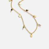Collar Tara Gold Square Droplet