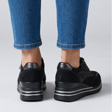 Tosca - Zapatillas de mujer cómodas con tacón