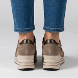 Tosca - Zapatillas de mujer cómodas con tacón