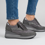 Tosca - Zapatillas de mujer cómodas con tacón