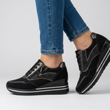 Tosca - Zapatillas de mujer cómodas con tacón