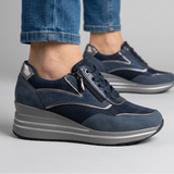 Tosca - Zapatillas de mujer cómodas con tacón