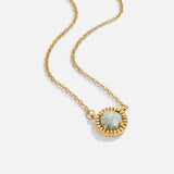 Collar redondo de amazonita Wintage