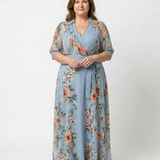 Laure | Vestido Maxi Floral Cruzado