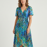 Chloé | Vestido Midi de Diseño Abstracto