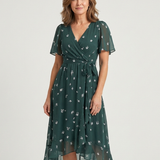 Chloé | Vestido Midi de Diseño Abstracto