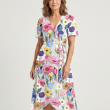 Chloé | Vestido Midi de Diseño Abstracto