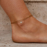 Pulsera en capas de copos de concha blanca