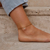 Pulsera en capas de copos de concha blanca