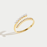 Anillo "Abrázame" con Perla y Cristal