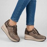 Zelinda - Zapatillas de mujer cómodas con tacón