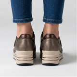 Zelinda - Zapatillas de mujer cómodas con tacón