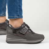Zelinda - Zapatillas de mujer cómodas con tacón