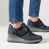Zelinda - Zapatillas de mujer cómodas con tacón