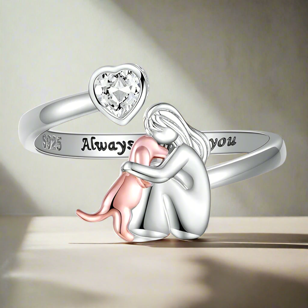 Abrazo de Cão - Anillo (Color Rosa)