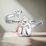 Anillo Abrazo de Perro - Rosa
